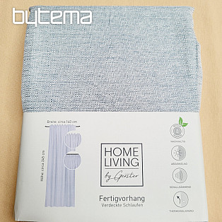 Luksusowa gotowa zasłona HOME LIVING szaro-niebieska