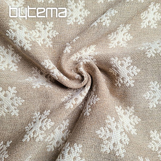 Luksusowa tkanina dekoracyjna FLAKES BEIGE