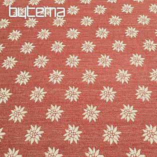 Luksusowa tkanina dekoracyjna DAISY RED