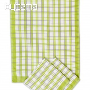 Ręczniki tradycyjne w kratkę zielone 50x70cm 3szt