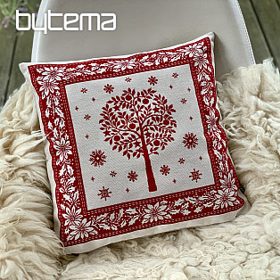 Okładka na gobelin świąteczny FOLK CHRISTMAS 1 czerwony