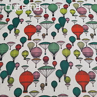 Tkanina dekoracyjna BALLOON GLOBE 701 druk cyfrowy