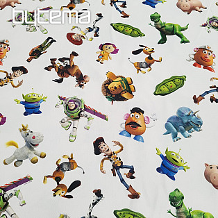 Tkanina dekoracyjna dziecięca TOY STORY duża