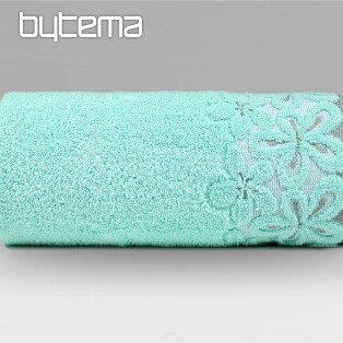 Luksusowy ręcznik i ręcznik kąpielowy BELLA turkusowo-zielony