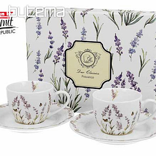 Zestaw filiżanek i spodków Provance 90 ml