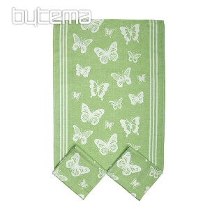 Ręczniki Motyle zielone 50x70cm 3szt