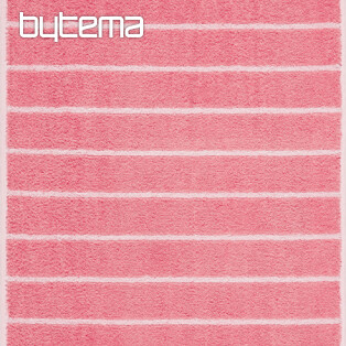 Luksusowy ręcznik i ręcznik LINE 206 różowo-biały