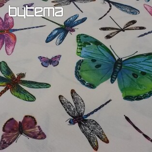 tkanina dekoracyjna Motyle i ważki