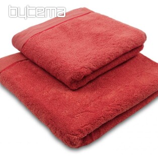 Ręcznik i ręcznik kąpielowy MICRO ciemnoczerwony