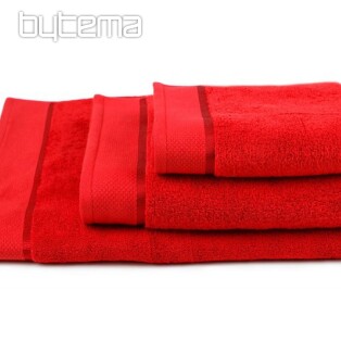 Ręcznik i ręcznik kąpielowy MICRO czerwony
