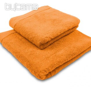 Ręcznik i ręcznik kąpielowy MIKRO pomarańczowo-musztardowy