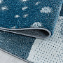 Luksusowy dywanik dziecięcy FUNNY niebieski pingwin