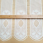 Luksusowa haftowana firana witrażowa IVORY
