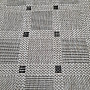 Dywan bouclé FLOORLUX 20079/04 kropki srebrno-czarny