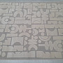 Dywan w kawałkach BOHO geometria