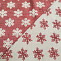 Luksusowa tkanina dekoracyjna FLAKES RED