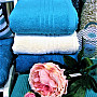 Luksusowy ręcznik i ręcznik kąpielowy MADISON 322 ciemny turkus