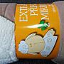 Koc z mikrofibry EXTRA SOFT SHEEP ze szwem ORZECHY