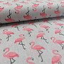 Tkanina dekoracyjna FLAMINGO gris