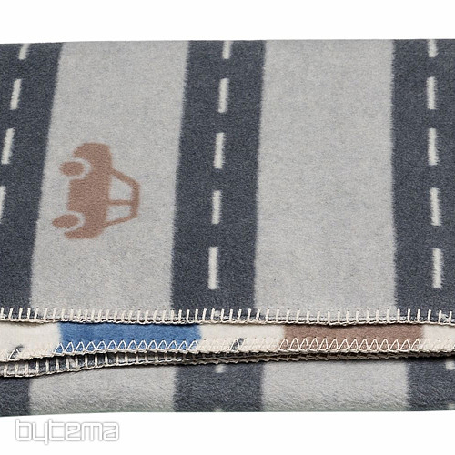 Kocyk dziecięcy bawełniany DF CARS100x150