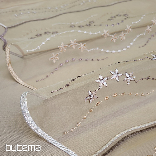 Witrażowa kurtyna - haftowana HF1189