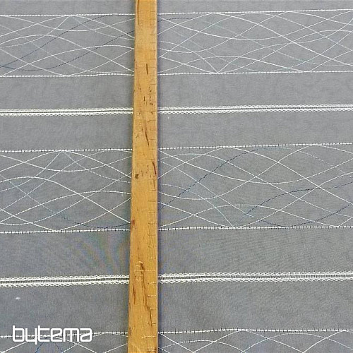 witrażowa kurtyna spiralna niebieska