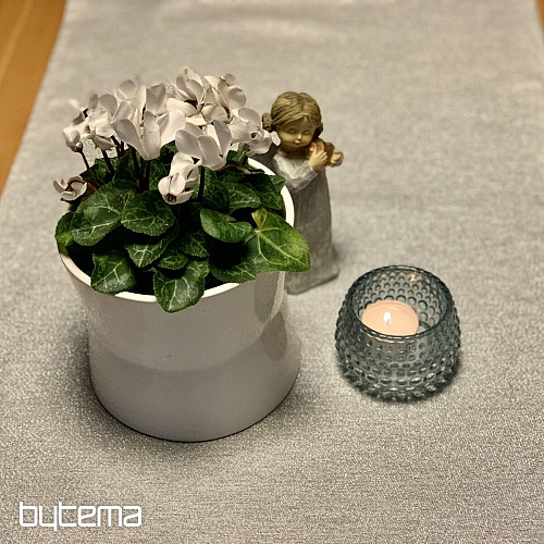 Świąteczne obrusy i szaliki FLASH SILVER szare