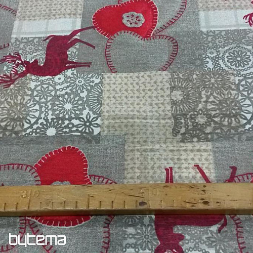 Świąteczna tkanina dekoracyjna TRICOT