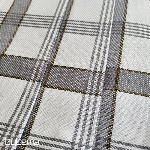 Ręczniki w kratkę z egipskiej bawełny w nowoczesnym stylu SZARY