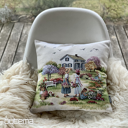 Gobelinowa poszewka na poduszkę OGRÓD RAJU