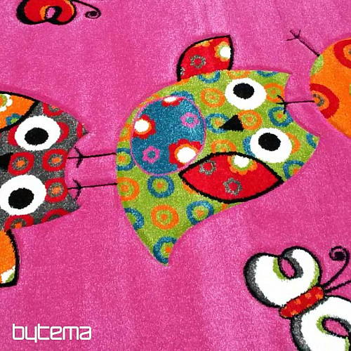 Dywan dziecięcy OWLS i SOWY różowy