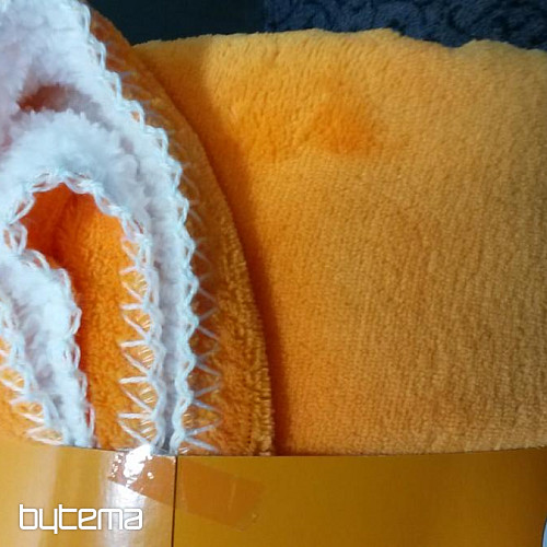 koc z mikrofibry SOFT SHEEP pomarańczowy