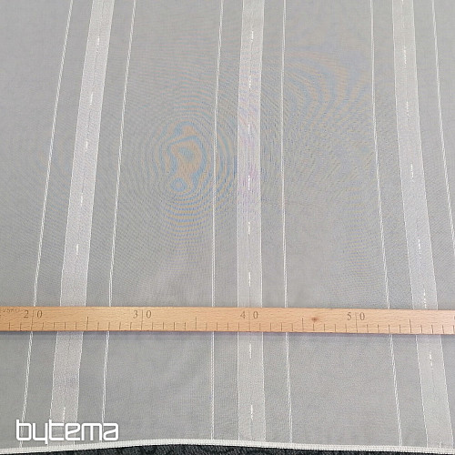 Zasłona jasnokremowa paski G0345 / 150