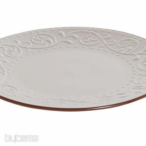 Talerz płytki BEIGE RELIEF 27,5x2cm beżowy