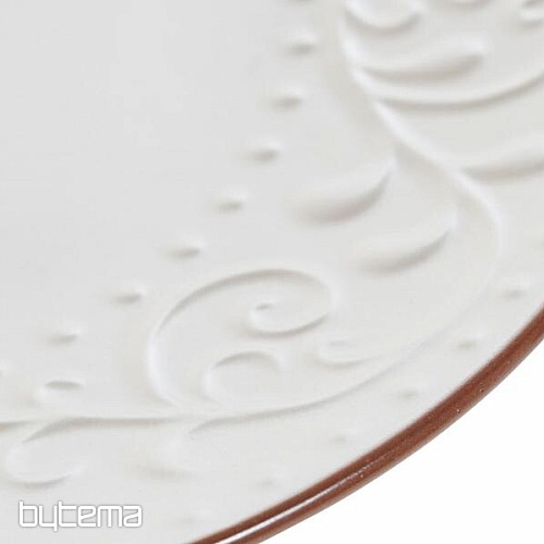 Talerz płytki BEIGE RELIEF 27,5x2cm beżowy