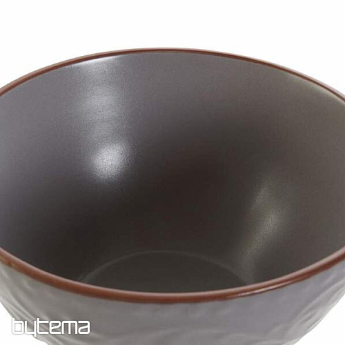 Miska RELIEF SZARA 14,7x7,7 cm szara