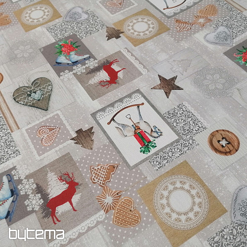 Tkanina dekoracyjna świąteczna Dekoracja świąteczna