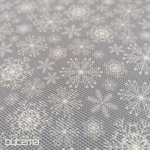 Tkanina dekoracyjna SZARE PŁATKI