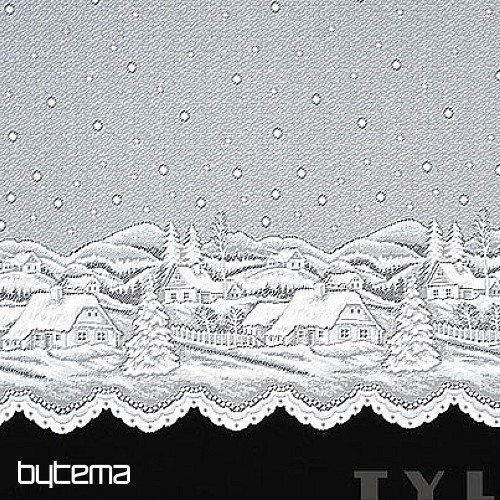 Firana żakardowa - KRAJOBRAZ ZIMOWY A383101