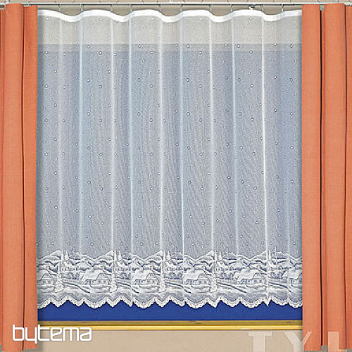 Firana żakardowa - KRAJOBRAZ ZIMOWY A383101