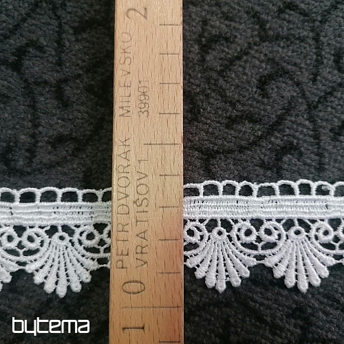 Koronka 5541/01- 4 cm biała