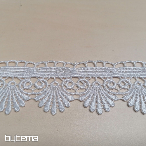Koronka 5541/01- 4 cm biała