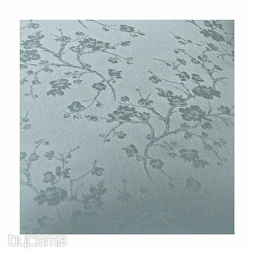 LUKSUSOWA POŚCIEL SAKURA Szaro-niebieska