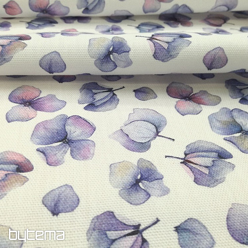 Tkanina dekoracyjna Fioletowe kwiaty