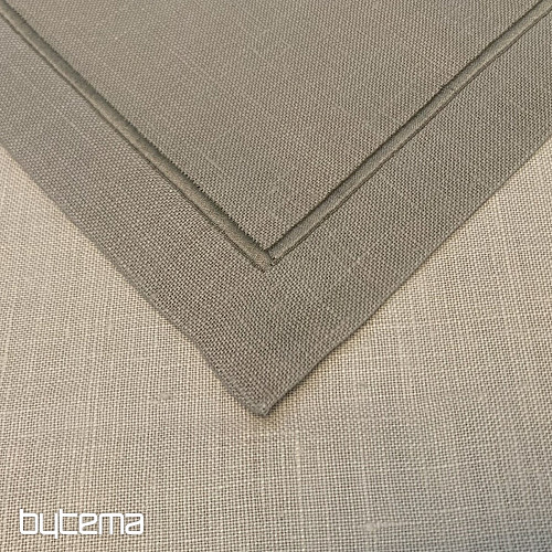 Obrus lniany - komplet 130x150 50x50