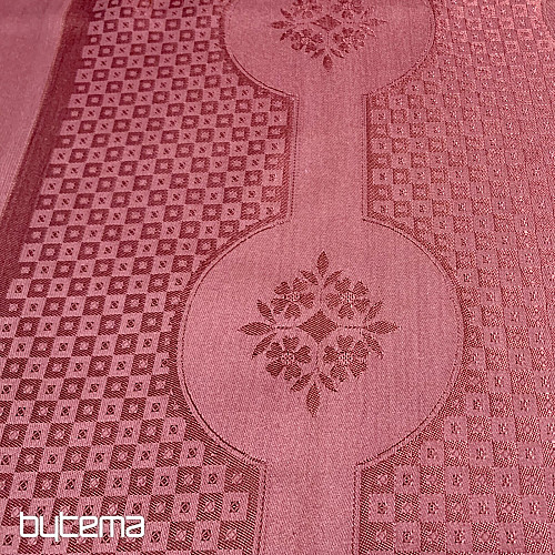 Obrus DAMASK terakota 120x140