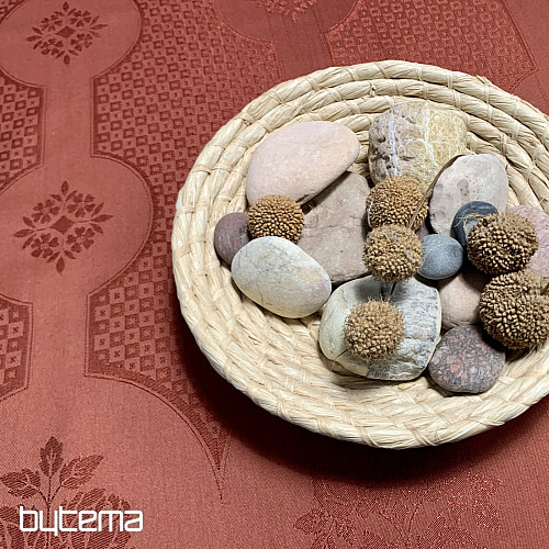 Obrus DAMASK terakota 120x140