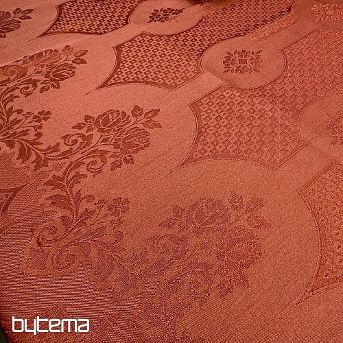 Obrus DAMASK terakota 120x140
