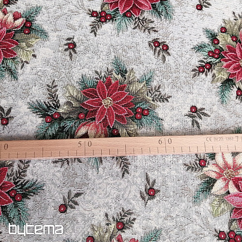 Tkanina gobelinowa ŚWIĄTECZNA RÓŻA