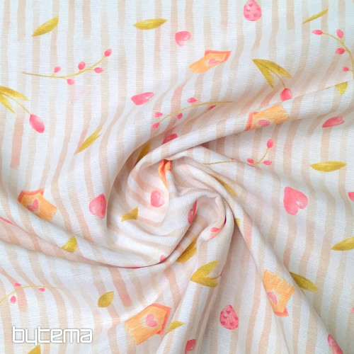 Tkanina dekoracyjna SPRING BEIGE STRIPE